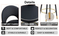360 ° rotatable bar chair.Modern PU comfortable upholstered bar chair with smooth and beautiful metal legs for dining room, kitchen, terrace and guest office chair . - DTYStore