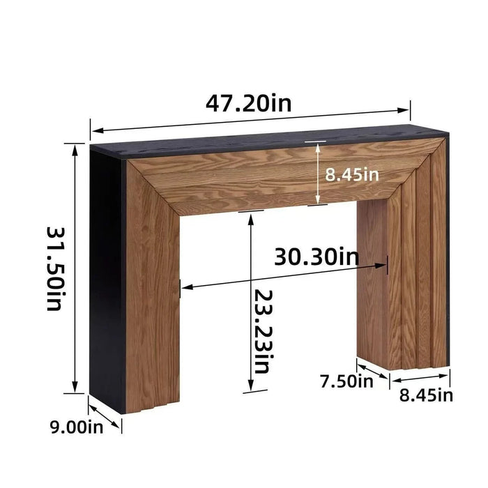 47in Modern Wood Console Table , Entryway Table, Sofa Table - Rustic & Contemporary Design Default -DTYStore