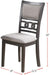 Dining Room Furniture Grey Finish Set of 2 Side Chairs Cushion Seats Unique Back Kitchen Breakfast Chairs - DTYStore