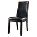 Transitional Dining Room Side Chairs Set of 2pc Chairs only Brown Cherry Unique Curved Back Espresso Leatherette Padded Seat - DTYStore