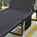 Outsunny Outdoor Chaise, Adjustable Folding Chaise Lounge with 4-position Backrest, Magazine Pocket, Removable Head Pillow, Sun Bathing Lounger Chair for Patio, Beach, Gray - DTYStore