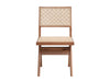 Velentina Rattan & Natural Finish Side Chair (Set of 2) - DTYStore