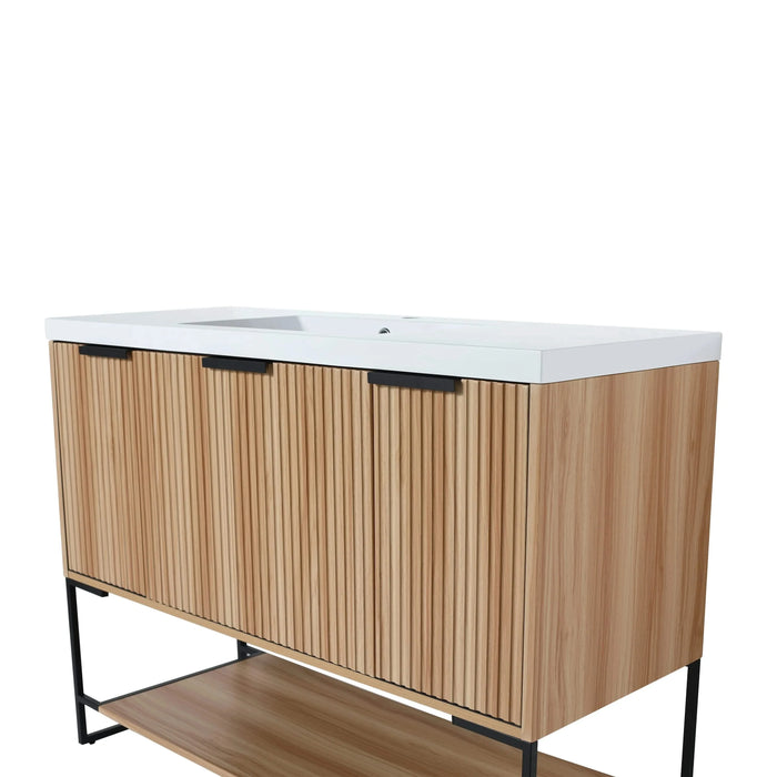 48 Inch Freestanding Bathroom Vanity With Resin Basin,48x18-W99951400 Default -DTYStore