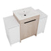 48 Inch Freestanding Bathroom Vanity with Ceramic Sink and 2-Storage Cabinets, Soft Closing Door, 02424+0312*2 Combination Cabinet, KD-Package Default -DTYStore