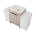 48 Inch Freestanding Bathroom Vanity with Ceramic Sink and 2-Storage Cabinets, Soft Closing Door, 02424+0312*2 Combination Cabinet, KD-Package Default -DTYStore