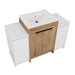 48 Inch Freestanding Bathroom Vanity with Ceramic Sink and 2-Storage Cabinets, Soft Closing Door, 02424IMO+0312*2 Combination Cabinet, KD-Package Default -DTYStore