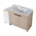 48 Inch Freestanding Bathroom Vanity with Ceramic Sink and Storage Cabinets, Soft Closing Door, 02436+0312 Combination Cabinet, KD-Package Default -DTYStore