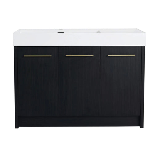 48 Inch Freestanding Bathroom Vanity with Resin Sink, With Soft Closing Door, KD-Package Default -DTYStore