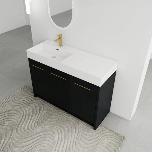 48 Inch Freestanding Bathroom Vanity with Resin Sink, With Soft Closing Door, KD-Package Default -DTYStore