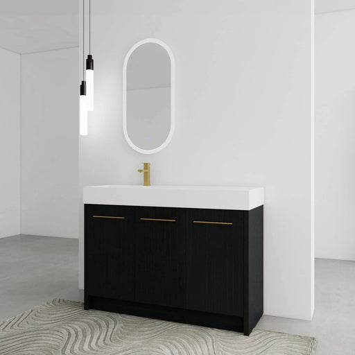 48 Inch Freestanding Bathroom Vanity with Resin Sink, With Soft Closing Door, KD-Package Default -DTYStore