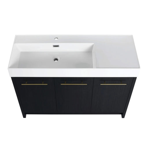 48 Inch Freestanding Bathroom Vanity with Resin Sink, With Soft Closing Door, KD-Package Default -DTYStore