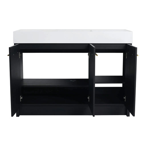 48 Inch Freestanding Bathroom Vanity with Resin Sink, With Soft Closing Door, KD-Package Default -DTYStore