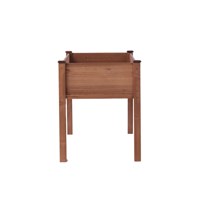 48x24x30 inch Raised Garden Bed with Legs, Elevated Wooden Planter Box for Outdoor Plants Flowers Fruits Vegetable Herb Growing Default -DTYStore