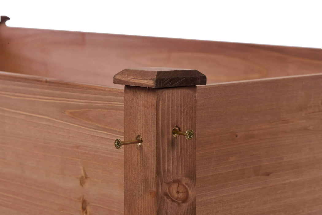 48x24x30 inch Raised Garden Bed with Legs, Elevated Wooden Planter Box for Outdoor Plants Flowers Fruits Vegetable Herb Growing Default -DTYStore