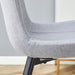 Comfortable Linen-Cotton Dining Chair Set - Six Pieces in Light Gray.Integrated Seat and Backrest,Linen-Cotton Material,Curved Widened Cushion Design For More Comfort. - DTYStore