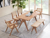 Velentina Rattan & Natural Finish Arm Chair (Set of 2) - DTYStore
