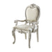 Bently Fabric & Champagne Finish Arm Chair (Set of 2) - DTYStore