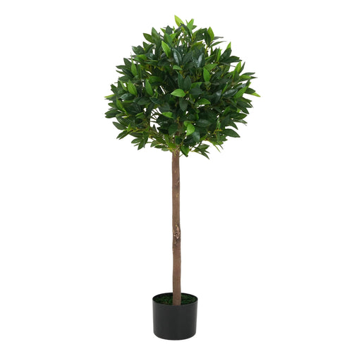 49' Artificial Topiary Bay Tree Ball With Pot, Set of 2 Default -DTYStore