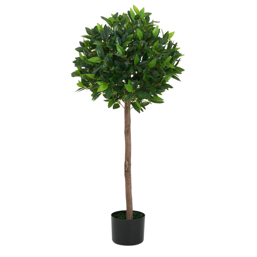 49' Artificial Topiary Bay Tree Ball With Pot, Set of 2 Default -DTYStore