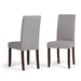 Acadian - Parson Dining Chair (Set of 2) - Dove Grey - DTYStore