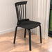 Dining Chairs Set of 2, Farmhouse Wooden Spindle Back Kitchen Chairs, Windsor Dining Chairs for Kitchen and Dining Room, Black.Solid Wood Slat Back Windsor Chair (Set of 2) - DTYStore