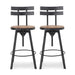 METAL CHAIR WITH WOODEN SEAT(set of 2) - DTYStore