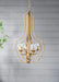 4 - Light Metal Chandelier, Hanging Light Fixture with Adjustable Chain for Kitchen Dining Room Foyer Entryway, Bulb Not Included Default -DTYStore