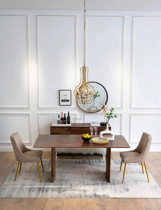 4 - Light Metal Chandelier, Hanging Light Fixture with Adjustable Chain for Kitchen Dining Room Foyer Entryway, Bulb Not Included Default -DTYStore