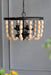 4 - Light Wood Chandelier, Hanging Light Fixture with Adjustable Chain for Kitchen Dining Room Foyer Entryway, Bulb Not Included Default -DTYStore