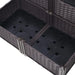 4 Piece Raised Garden Bed with Legs, Self-Watering Planter Box Raised Bed to Grow Flowers, Herbs & Vegetables, Brown Default -DTYStore