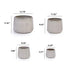 4 Pieces Ceramic Flowerpot, Modern Planter for Patio, Garden or Windowsills - American White Oak- DTY Store