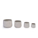 4 Pieces Ceramic Flowerpot, Modern Planter for Patio, Garden or Windowsills - American White Oak - DTY Store
