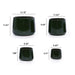 4 Pieces Ceramic Flowerpot, Modern Planter for Patio, Garden or Windowsills - Antique Green - DTY Store