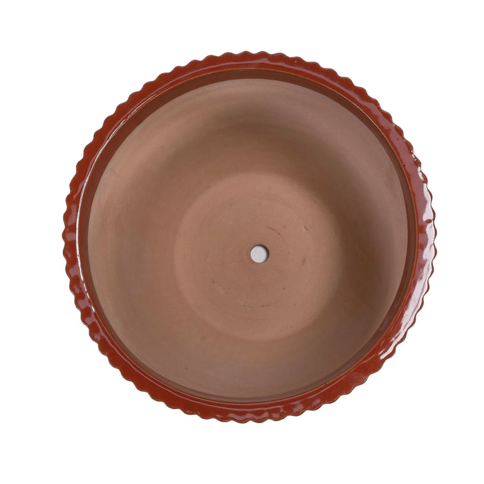 4 Pieces Ceramic Flowerpot, Modern Planter for Patio, Garden or Windowsills - Coral - DTY Store