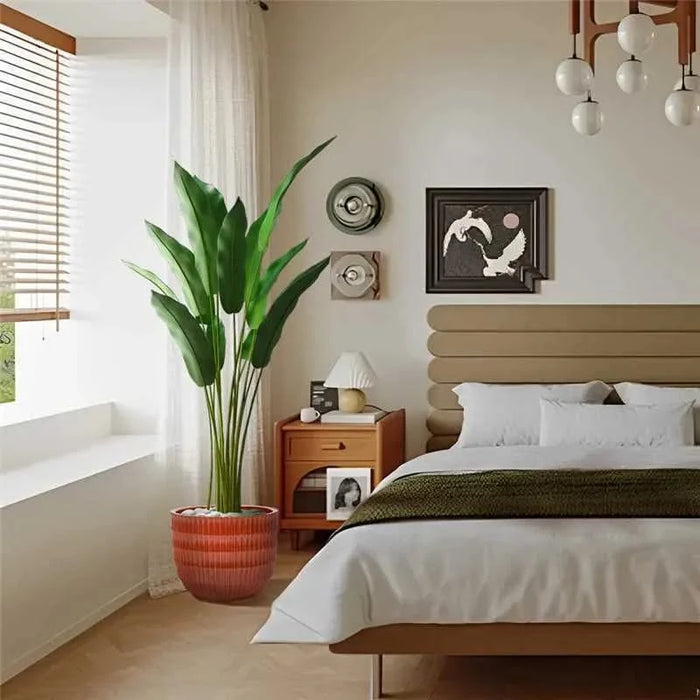 4 Pieces Ceramic Flowerpot, Modern Planter for Patio, Garden or Windowsills - Coral Default -DTYStore