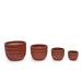 4 Pieces Ceramic Flowerpot, Modern Planter for Patio, Garden or Windowsills - Coral - DTY Store