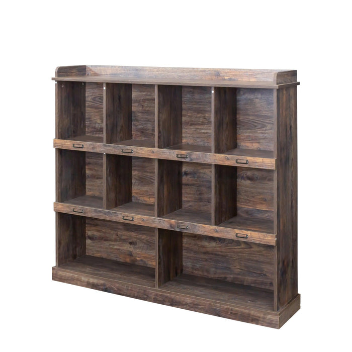 10-Shelf Bookcase for Home or Office Storage and Organization - DTYStore