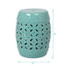 11' x 17' Glazed Ceramic Drum Stool - Indoor/Outdoor Side Table - Accent Garden Stool - DTYStore