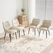 Luxury velvet dining chair set of four , modern and minimalist design, essential for home and restaurant use, high rebound seat cushion, stable metal frame, silent foot pad, various decorative styles - DTYStore