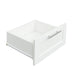 High wardrobe and kitchen cabinet with 2 doors, 2 drawers and 5 storage spaces,white - DTYStore