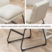 Milos Contemporary Upholstered Dining Chairs, Set of 2, Vanilla White - DTYStore