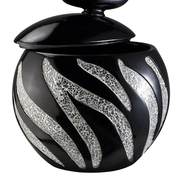11.5" Tall Polyresin Decorative Jewelry Box, Zebra Design - DTYStore
