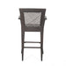 Outdoor PE rattan Barstools with Iron Frame (Set of 2), Multi Brown - DTYStore