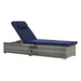 OUTDOOR SOFA PE RATTAN FURNITURE DECK CHAIR GRAY RATTAN - DTYStore