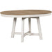 Farmhouse Round Extendable Dining Table with 16" Leaf Wood Kitchen Table - DTYStore