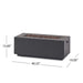 40" Outdoor 40,000 BTU Rectangular MgO Concrete Propane Fire Pit, Light Grey (Tank Cover not Included) - DTYStore