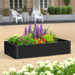 8x4x3ft Rectangular Galvanized Raised Garden Beds – 36' Tall Large-Capacity Metal Planter Box for Outdoor Gardening Vegetables, Durable Deep Raised Bed with Easy Planting and Installation - DTYStore