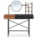 GO 40" Makeup Vanity Desk with 3-Mode Lighted Mirror & Wireless Charging Station , Vanity Table with Drawer & 3 Open Shelves for Ample Storage Space, Dressing Table for Bedroom, Black - DTYStore