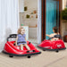 12V Toddler Bumper Car with Remote Control, 360Â° Rotation Kids Electric Ride-On Toy, Twins Motor, Colorful LED Lights, 3 Songs, for Boys and Girls, Red - DTYStore