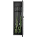 53" Fingerprint Touch Panel In-Wall Safe,Hidden Wall Gun Safe for Rifles with Adjustable Shelves,Assembled Storage Multifunctional Wall Safe for Firearm and Valuables (Black-Fingerprint) - DTYStore